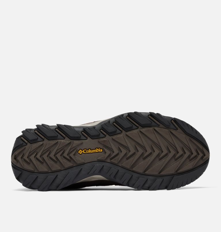 Men's Strata Trail Low Waterproof Shoe, Color: Cordovan, Golden Yellow, image 5
