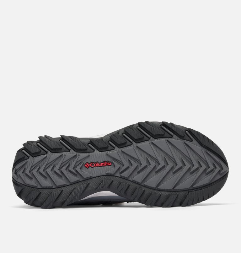 Men's Strata Trail Low Waterproof Shoe - Wide, Color: Ti Grey Steel, Mountain Red, image 5
