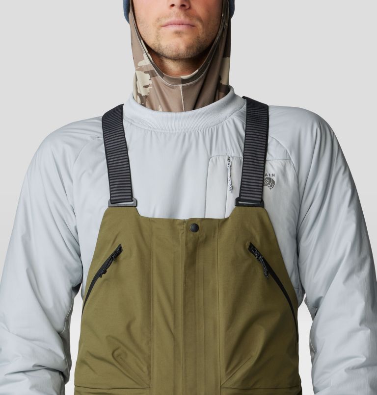 Men's High Exposure GORE-TEX C-KNIT Bib, Color: Combat Green, image 5