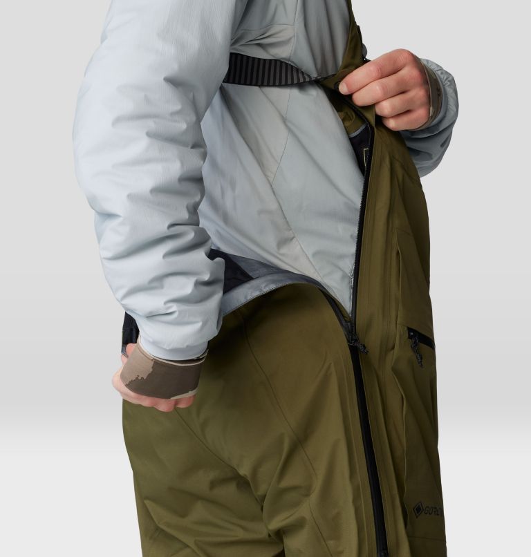 Men's High Exposure GORE-TEX C-KNIT Bib, Color: Combat Green, image 7