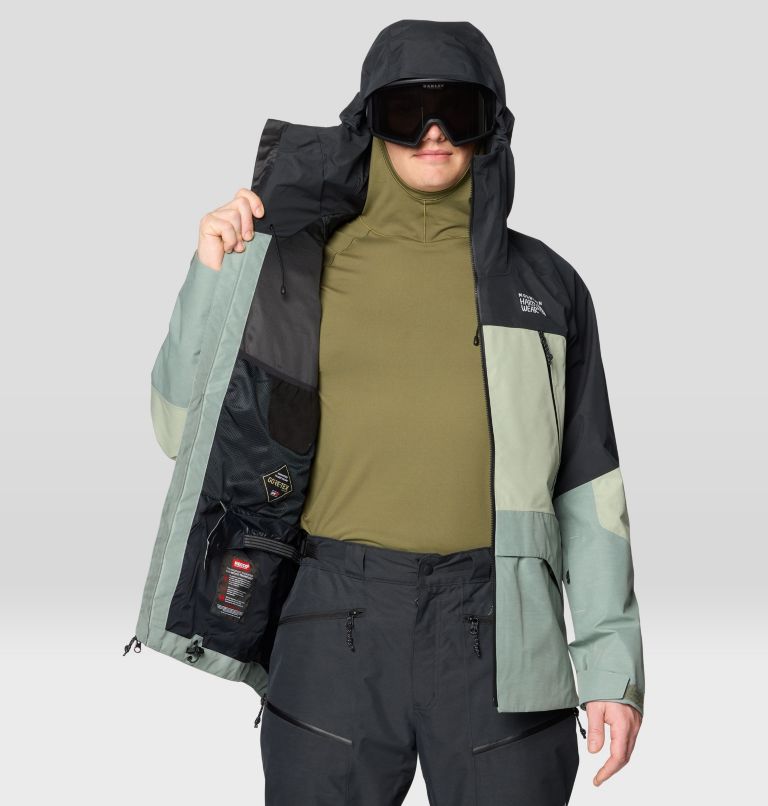 Men's Sky Ridge GORE-TEX Jacket, Color: Wet Stone, White Sage, Black, image 5