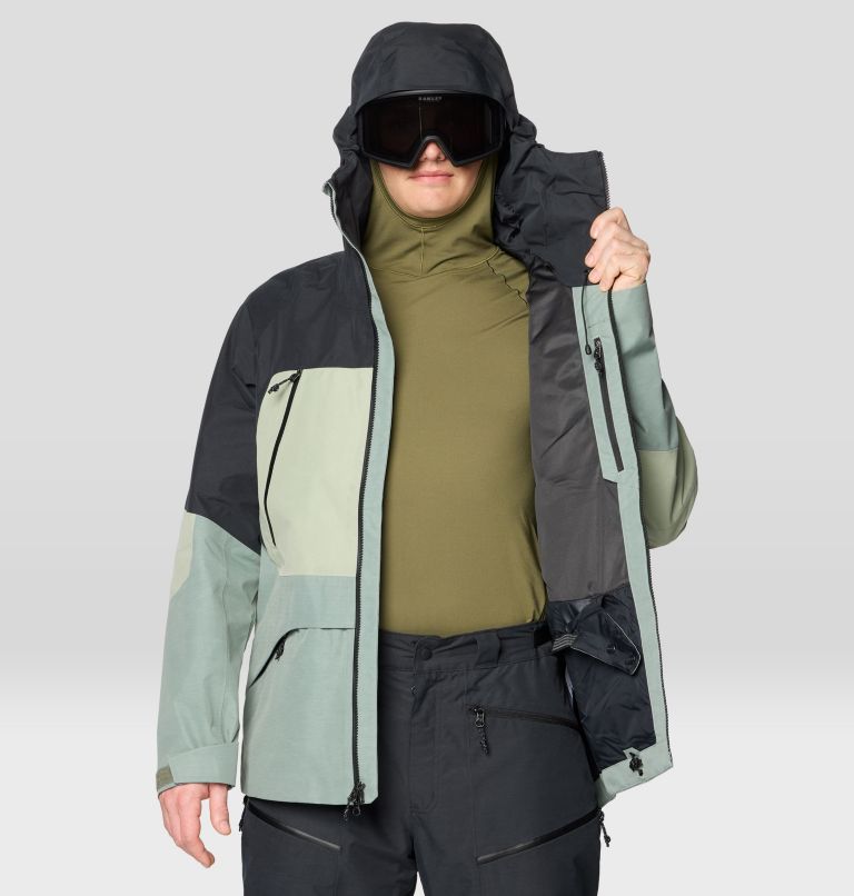 Men's Sky Ridge GORE-TEX Jacket, Color: Wet Stone, White Sage, Black, image 6