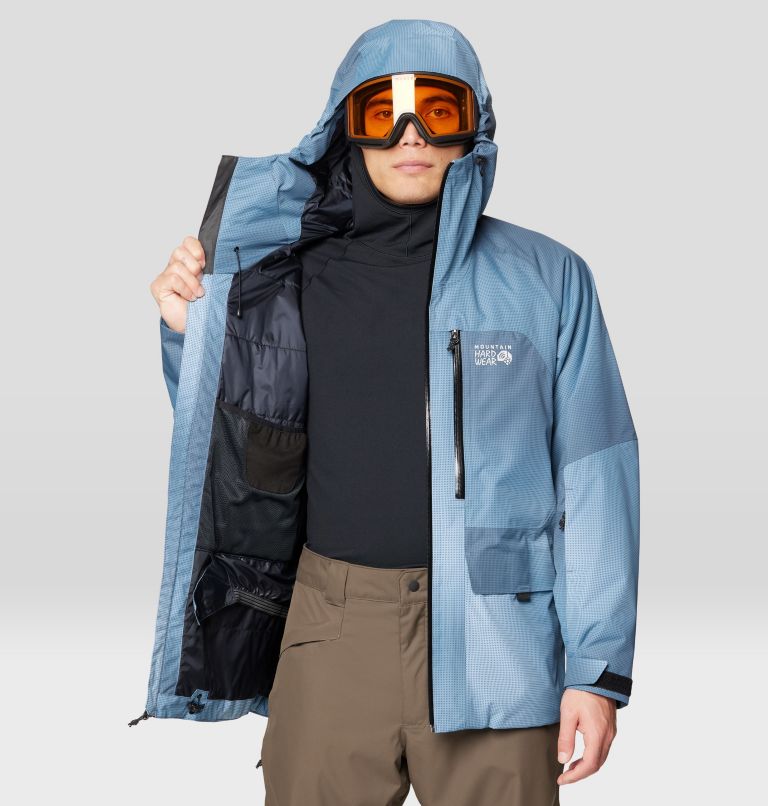 Men's Firefall Insulated Jacket, Color: Moon Blue Ombre Print, image 8
