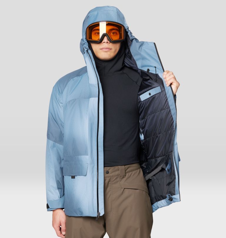 Men's Firefall Insulated Jacket, Color: Moon Blue Ombre Print, image 9