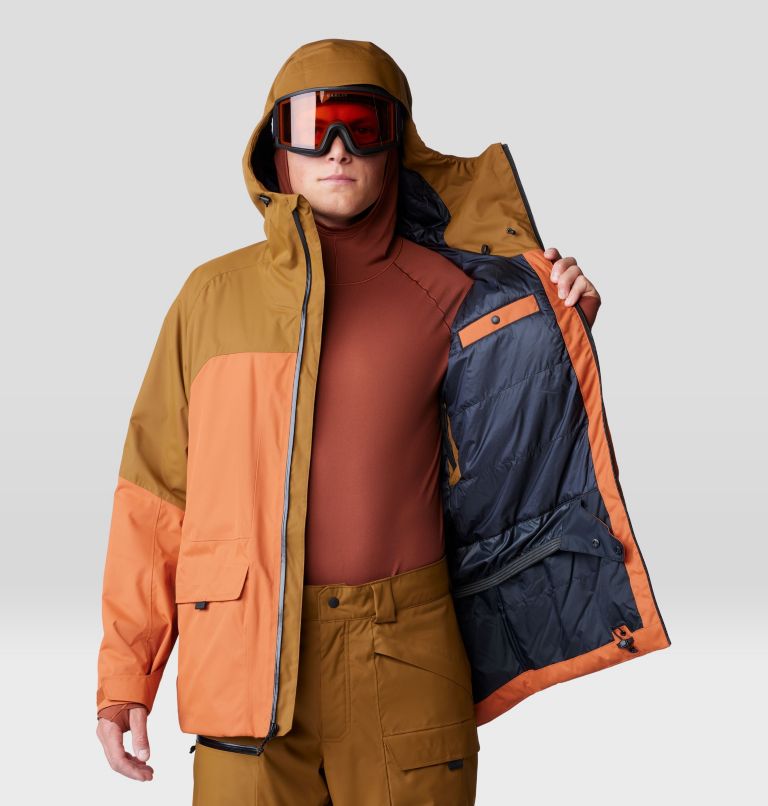 Men's Firefall Insulated Jacket, Color: Raw Carnelian / Golden Brown, image 9