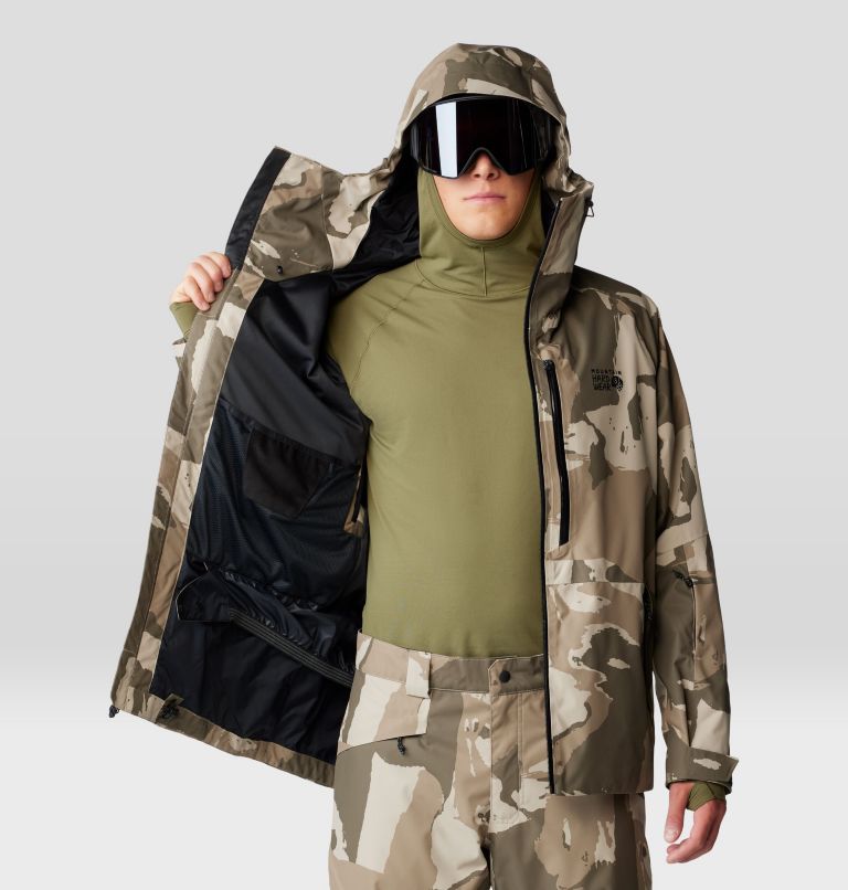 Men's Firefall Jacket, Color: Badlands Snowdrifts Print, image 8