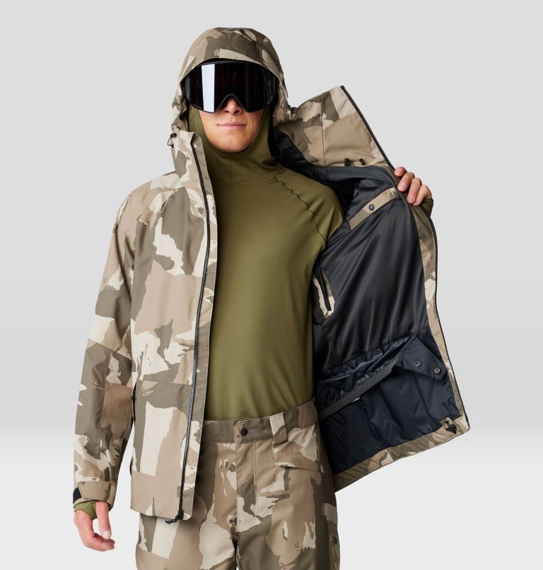 Men's Firefall Jacket, Color: Badlands Snowdrifts Print, image 9