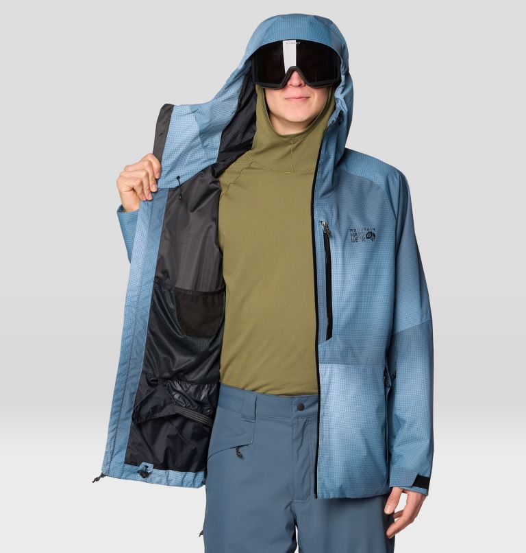Men's Firefall Jacket, Color: Moon Blue Ombre Print, image 7