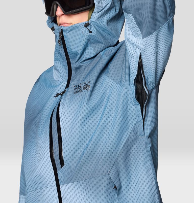 Men's Firefall Jacket, Color: Moon Blue Ombre Print, image 12
