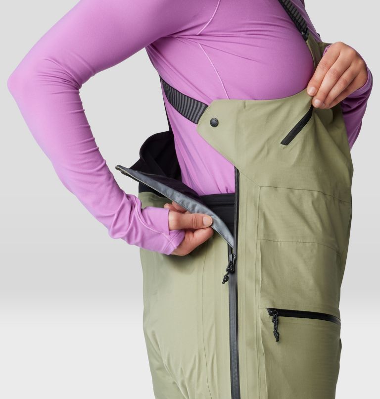 Women's High Exposure GORE-TEX C-KNIT Bib, Color: Mantis Green, image 8