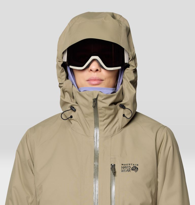 Women's Firefall Insulated Parka, Color: Landslide, Dark Pine, image 8