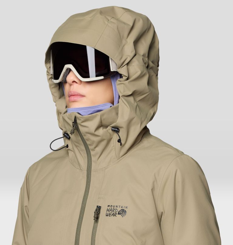 Women's Firefall Insulated Parka, Color: Landslide, Dark Pine, image 9