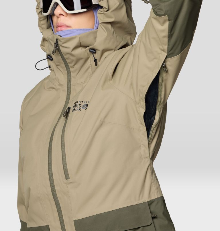 Women's Firefall Insulated Parka, Color: Landslide, Dark Pine, image 11
