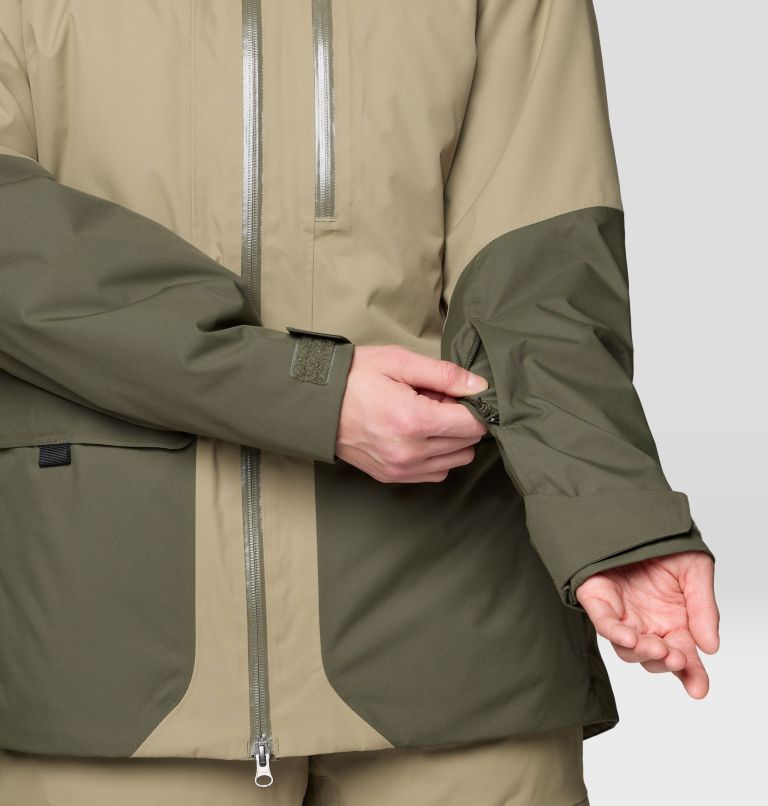 Women's Firefall Insulated Parka, Color: Landslide, Dark Pine, image 12