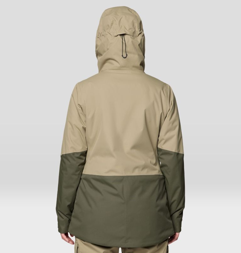 Women's Firefall Insulated Parka, Color: Landslide, Dark Pine, image 3