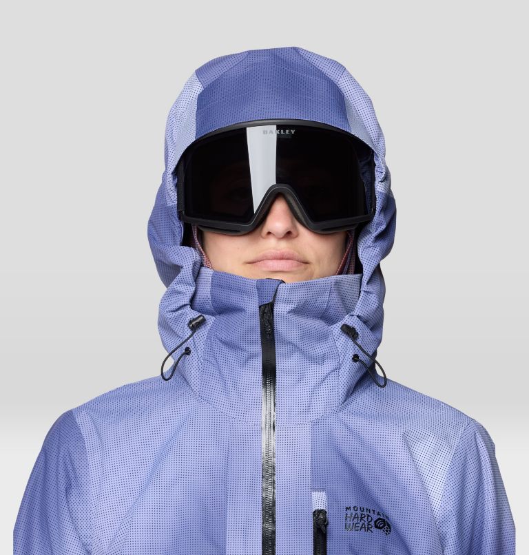 Women's Firefall Insulated Parka, Color: Lapis Dusk Ombre Print, image 6