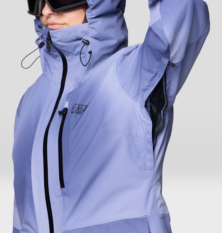 Women's Firefall Insulated Parka, Color: Lapis Dusk Ombre Print, image 9