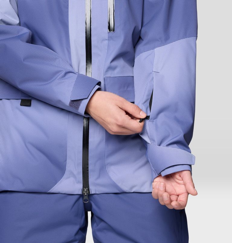 Women's Firefall Insulated Parka, Color: Lapis Dusk Ombre Print, image 10