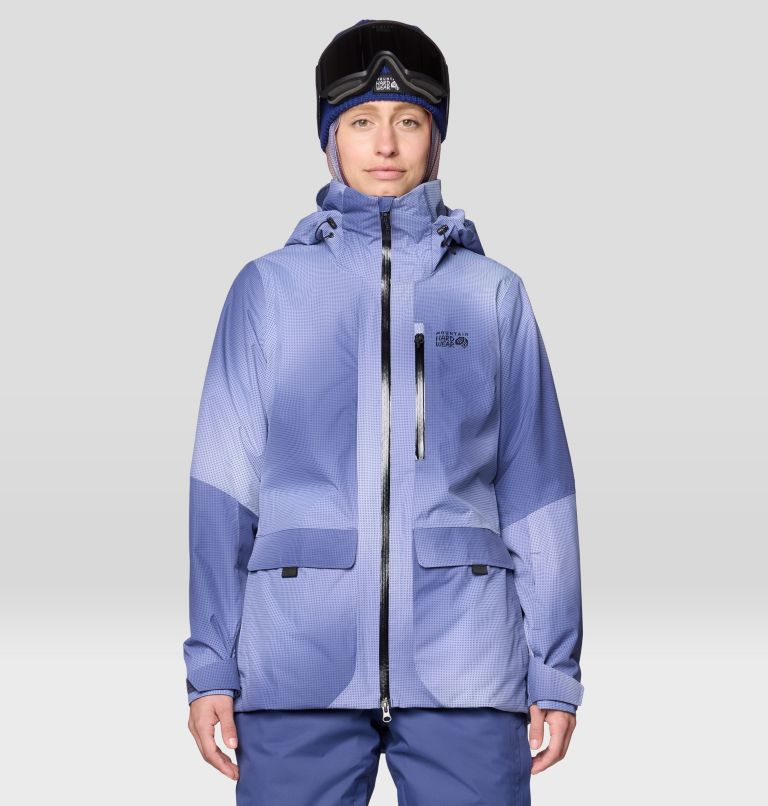 Women's Firefall Insulated Parka, Color: Lapis Dusk Ombre Print, image 1