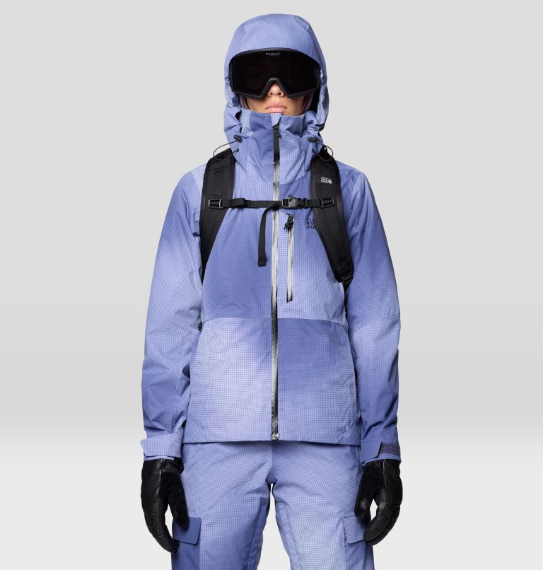 Women's Firefall Insulated Jacket, Color: Lapis Dusk Ombre Print, image 6