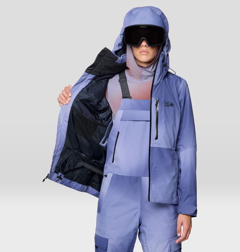 Women's Firefall Insulated Jacket, Color: Lapis Dusk Ombre Print, image 7