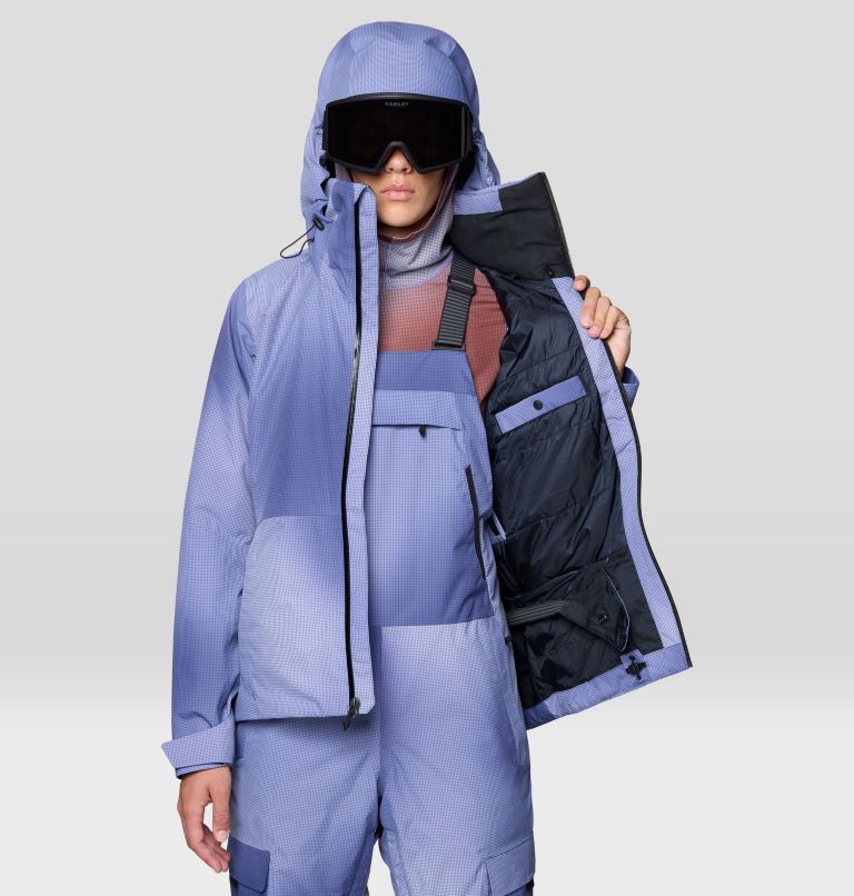 Women's Firefall Insulated Jacket, Color: Lapis Dusk Ombre Print, image 8
