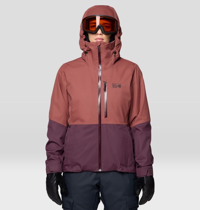 Women's Firefall Insulated Jacket, Color: Bourbon Brown, Blackberry, image 5