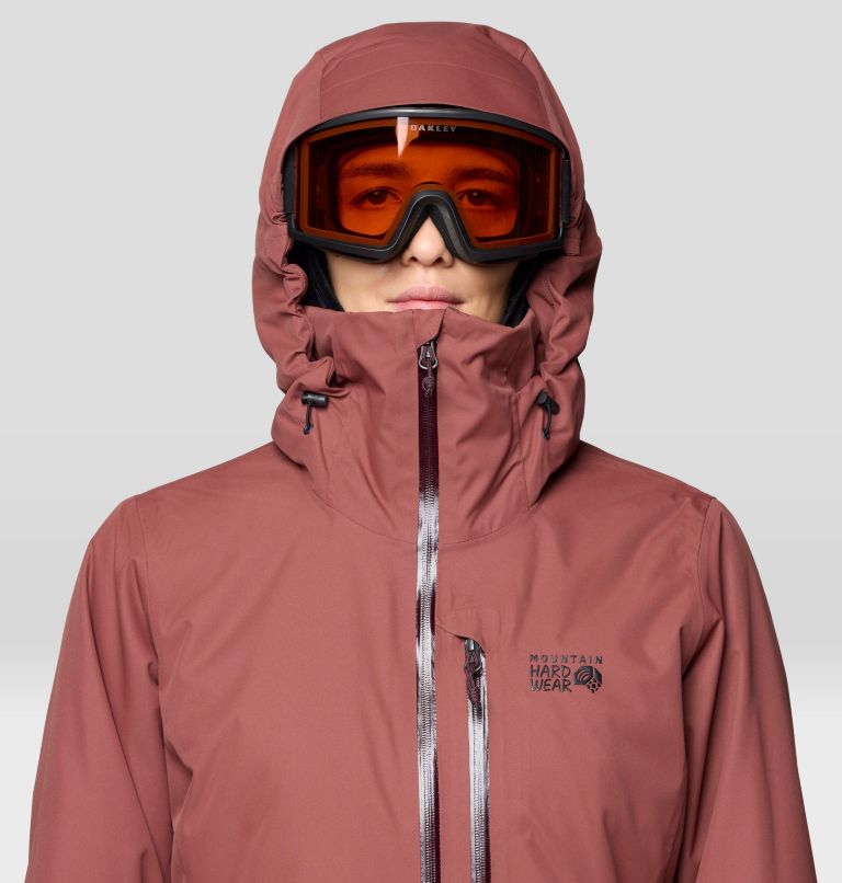 Women's Firefall Insulated Jacket, Color: Bourbon Brown, Blackberry, image 8