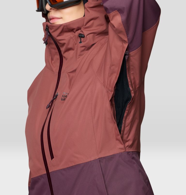 Women's Firefall Insulated Jacket, Color: Bourbon Brown, Blackberry, image 11
