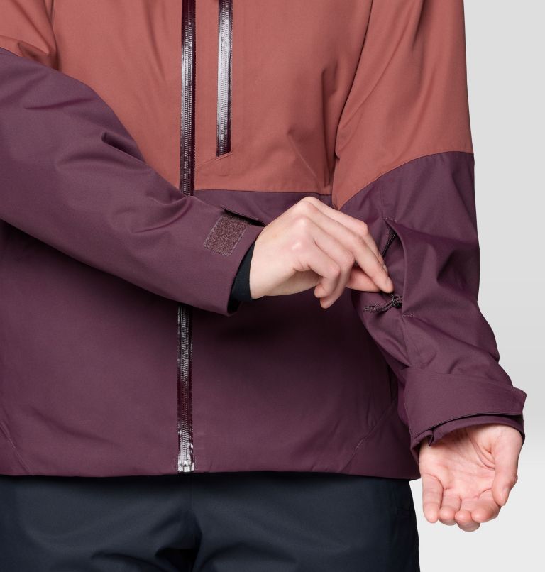 Women's Firefall Insulated Jacket, Color: Bourbon Brown, Blackberry, image 12