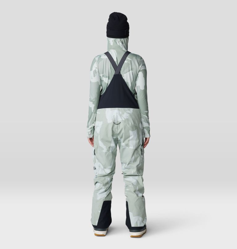 Women's Firefall Bib, Color: White Sage Snowdrifts Print, image 3