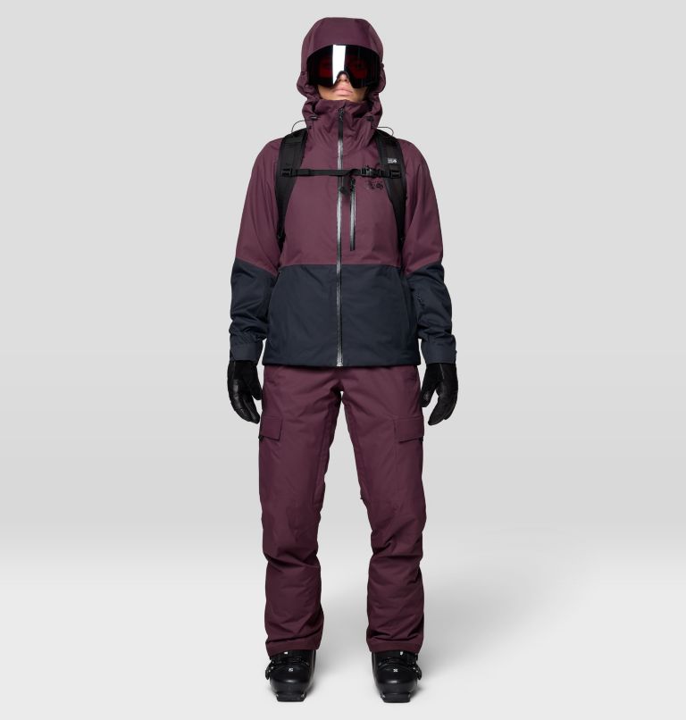 Women's Firefall Bib, Color: Blackberry, image 2
