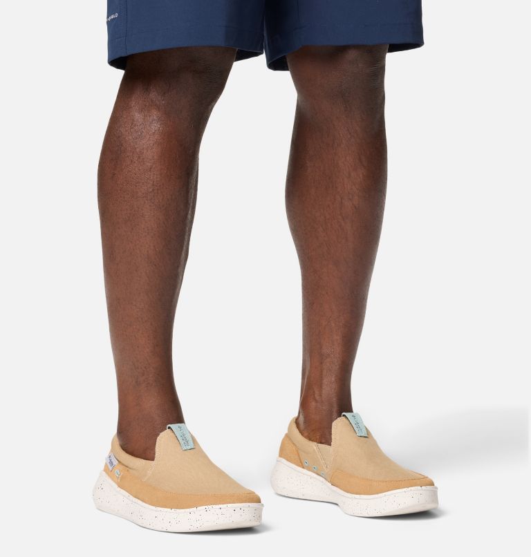 Men's PFG Boatside Shoe, Color: Beach, Crushed Blue, image 10