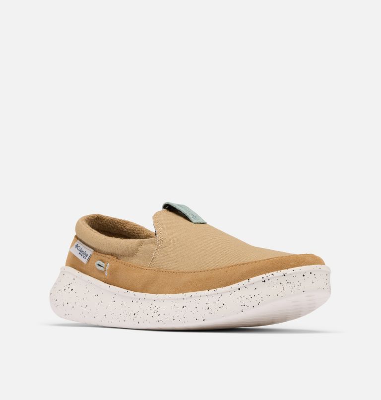 Men's PFG Boatside Shoe, Color: Beach, Crushed Blue, image 2