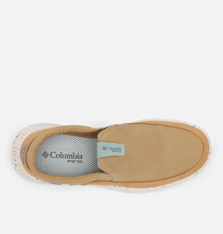 Men's PFG Boatside Shoe, Color: Beach, Crushed Blue, image 3