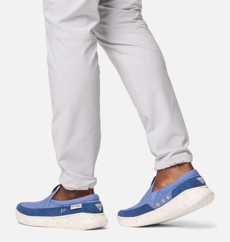Men's PFG Boatside Shoe, Color: Bluebell, Lemon Wash, image 10