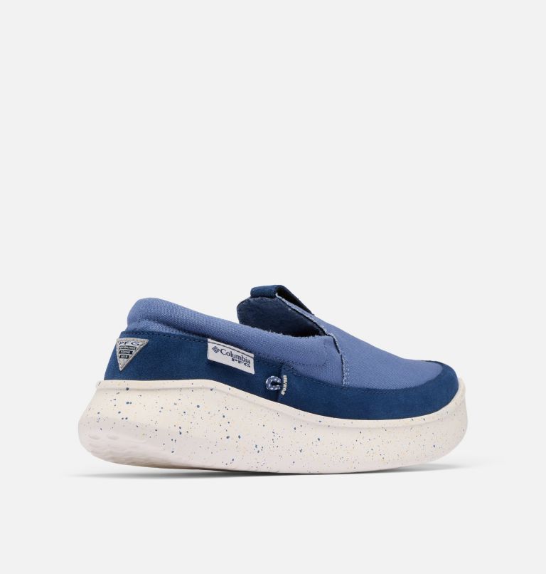 Men's PFG Boatside Shoe, Color: Bluebell, Lemon Wash, image 9