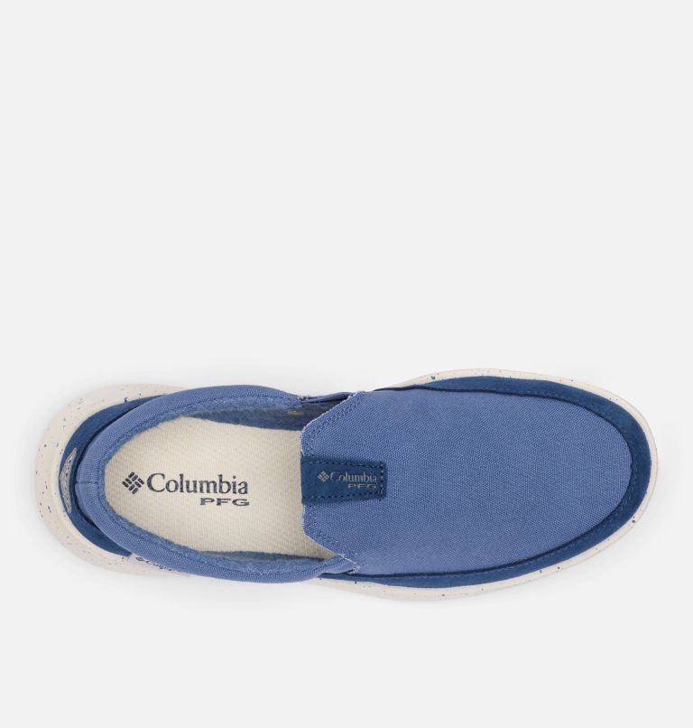 Men's PFG Boatside Shoe, Color: Bluebell, Lemon Wash, image 4