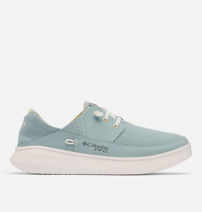 Men's PFG Boatside Breathe Relaxed Shoe - Wide, Color: Crushed Blue, Lemon Wash, image 1