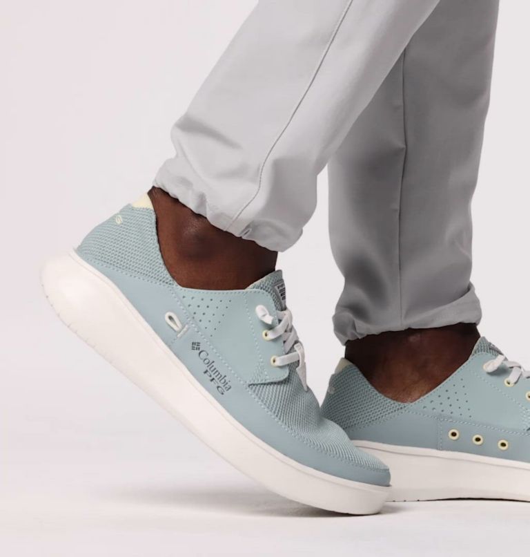 Men's PFG Boatside Breathe Relaxed Shoe - Wide, Color: Crushed Blue, Lemon Wash