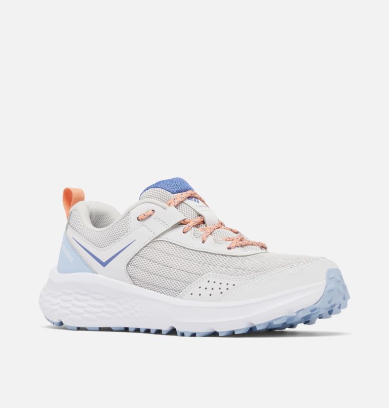 Women's Vertisol Trail Hiking Shoe, Color: Silver Grey, Apricot Fizz, image 2