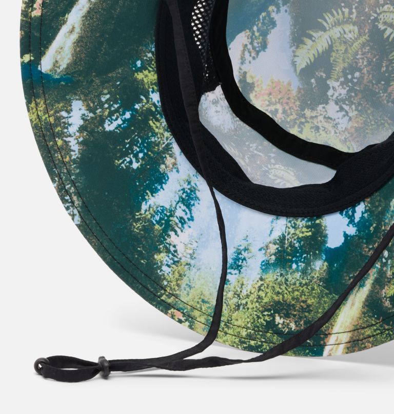 Unisex Bora Bora Retro Booney Hat, Color: Napa Green, Chasing Falls Print, image 3
