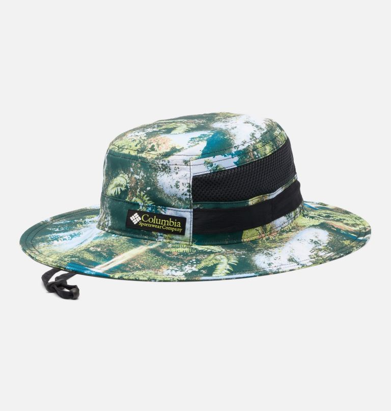 Unisex Bora Bora Retro Booney Hat, Color: Napa Green, Chasing Falls Print, image 1