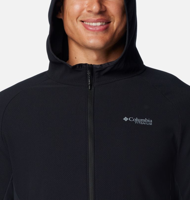 Manteau polaire technique à capuchon avec fermeture éclair Spectre Ridge pour homme, Color: Black, image 4