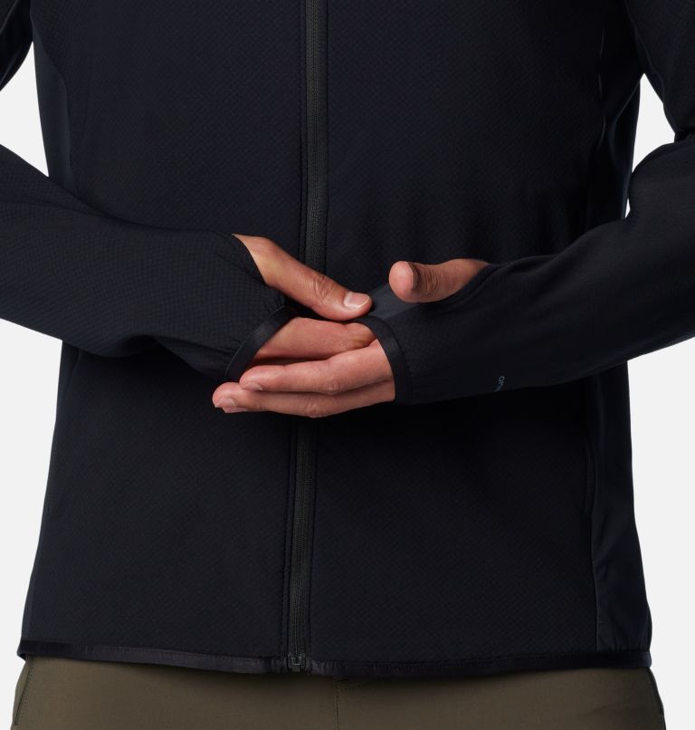 Manteau polaire technique à capuchon avec fermeture éclair Spectre Ridge pour homme, Color: Black, image 7