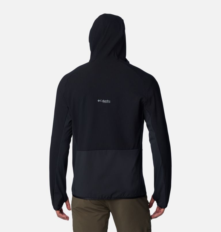 Manteau polaire technique à capuchon avec fermeture éclair Spectre Ridge pour homme, Color: Black, image 2