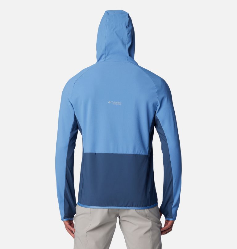 Thumbnail: Men's Spectre Ridge Full Zip Hooded Tech Fleece Jacket, Color: Skyler, Dark Mountain, image 2