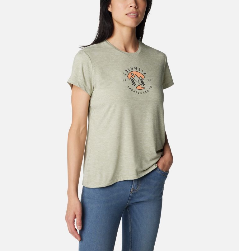 T-shirt imprimé à manches courtes Sloan Ridge pour femme, Color: Safari Heather, Naturally Boundless, image 5