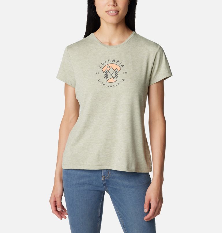 T-shirt imprimé à manches courtes Sloan Ridge pour femme, Color: Safari Heather, Naturally Boundless, image 1