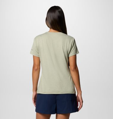 Women's Sloan Ridge Technical Graphic T-Shirt, Color: Safari, Find Your Trail, image 12